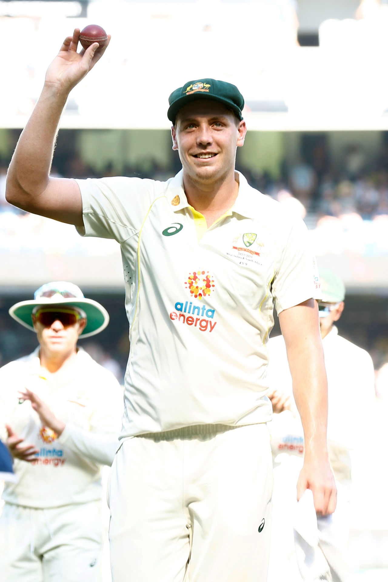 Cameron Green walks off with the ball after his five wickets, Australia vs South Africa, 2nd Test, Melbourne, 1st Day, December 26, 2022