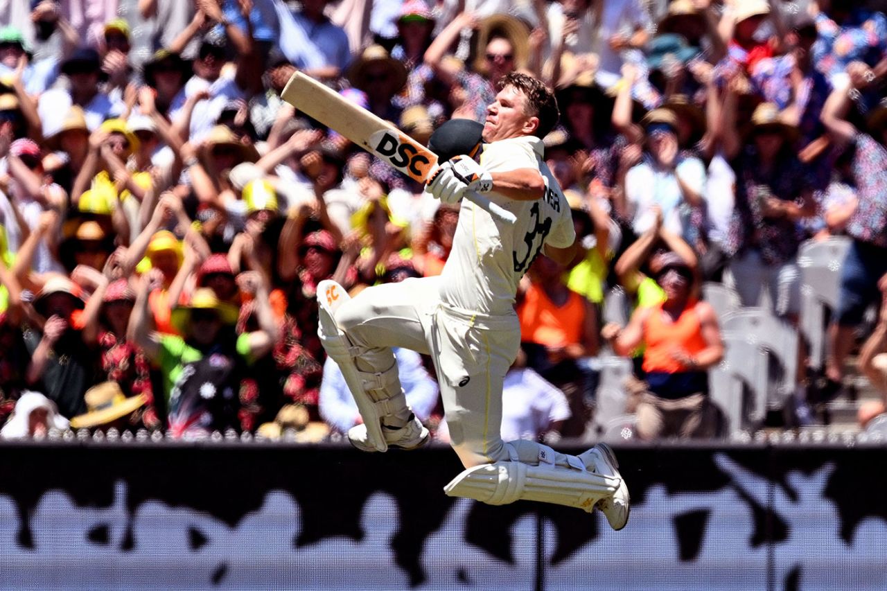 David Warner completes his first Test century in nearly three years, Australia vs South Africa, 2nd Test, Melbourne, 2nd Day, December 27, 2022