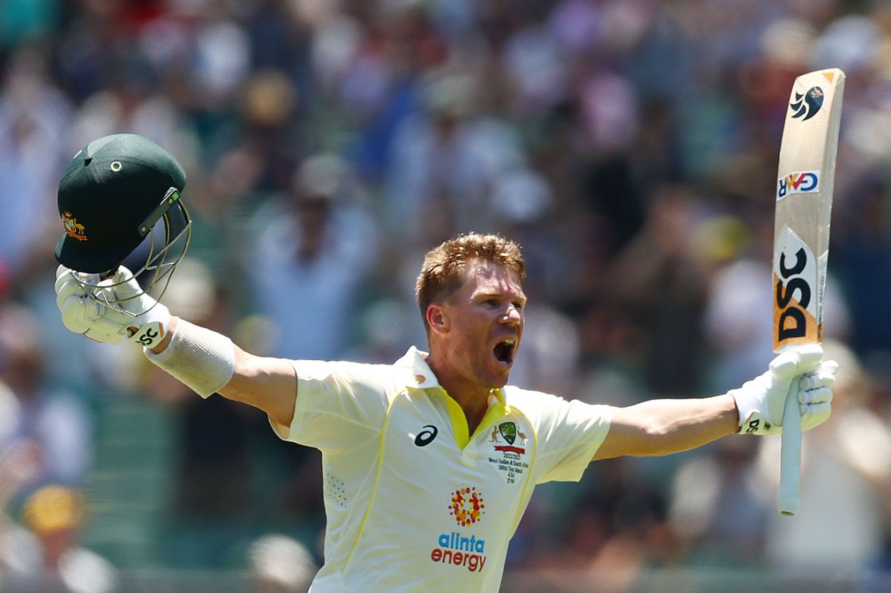 David Warner's emotions come out on reaching his hundred, Australia vs South Africa, 2nd Test, Melbourne, 2nd Day, December 27, 2022