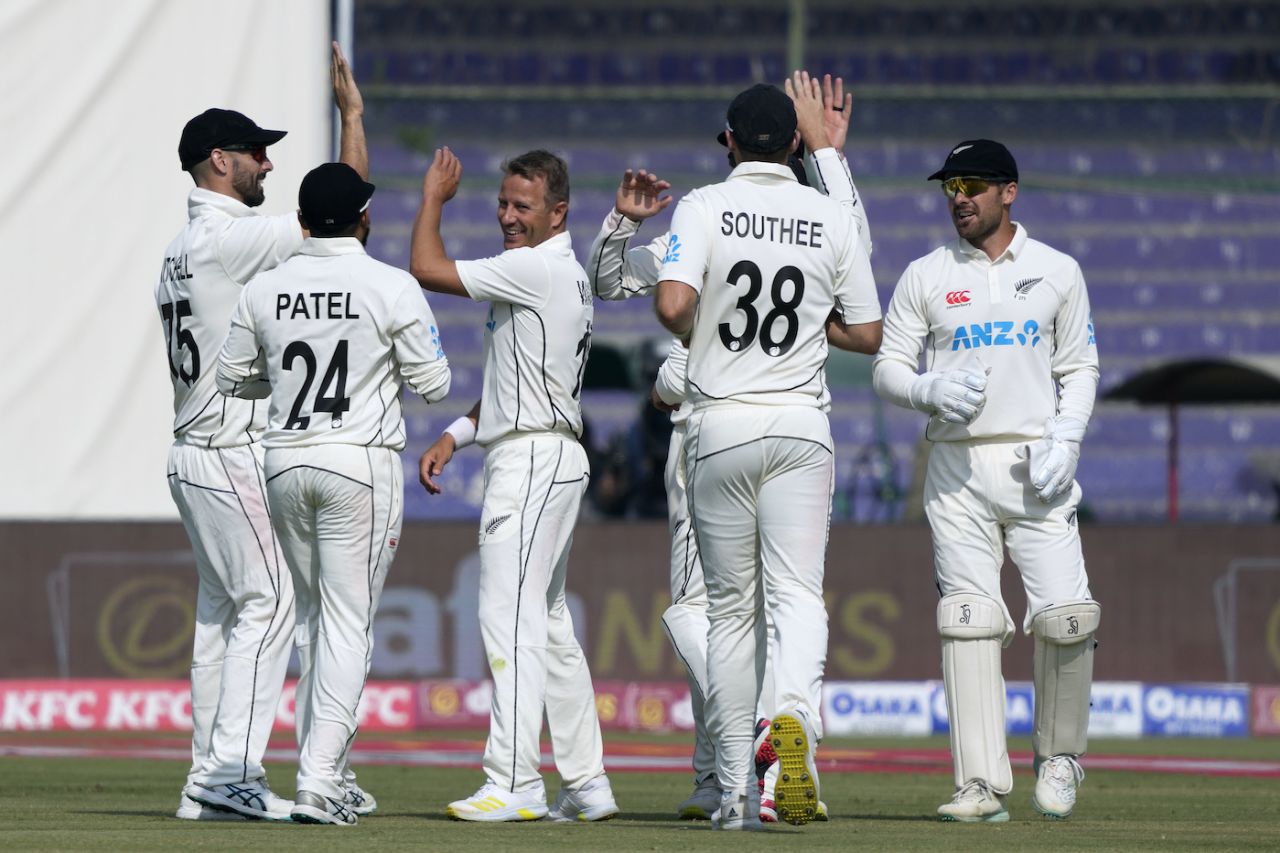 Neil Wagner ended the 54-run seventh-wicket partnership, Pakistan vs New Zealand, 1st Test, Karachi, 2nd Day, December 27, 2022