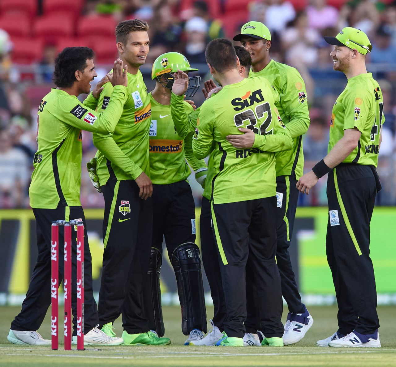 Chris Green made big inroads inside the powerplay, Sydney Thunder vs Brisbane Heat, BBL 2022-23, Sydney, December 27, 2022