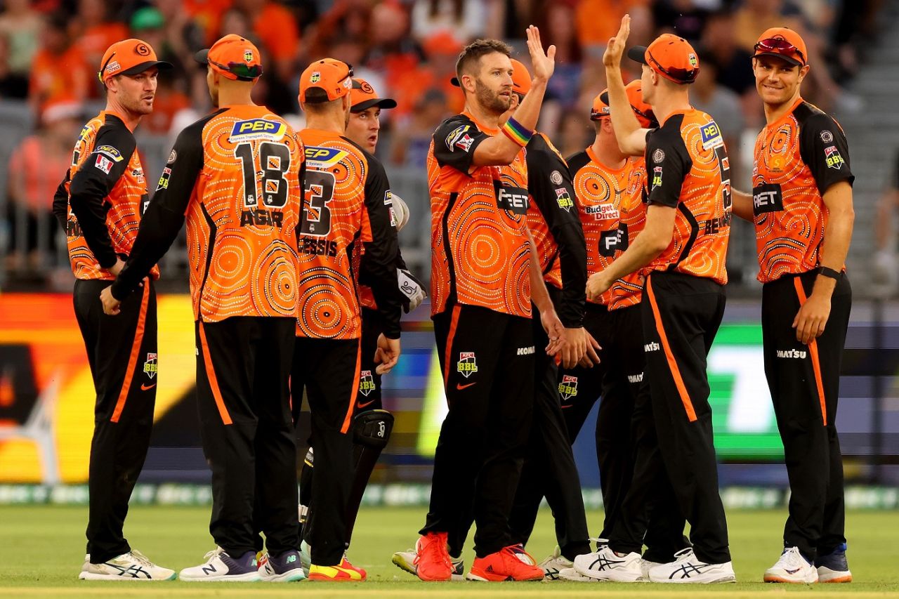 Andrew Tye's double-strike in the middle dented Stars, Perth Scorchers vs Melbourne Stars, Big Bash League 2022-23, Perth, December 29, 2022
