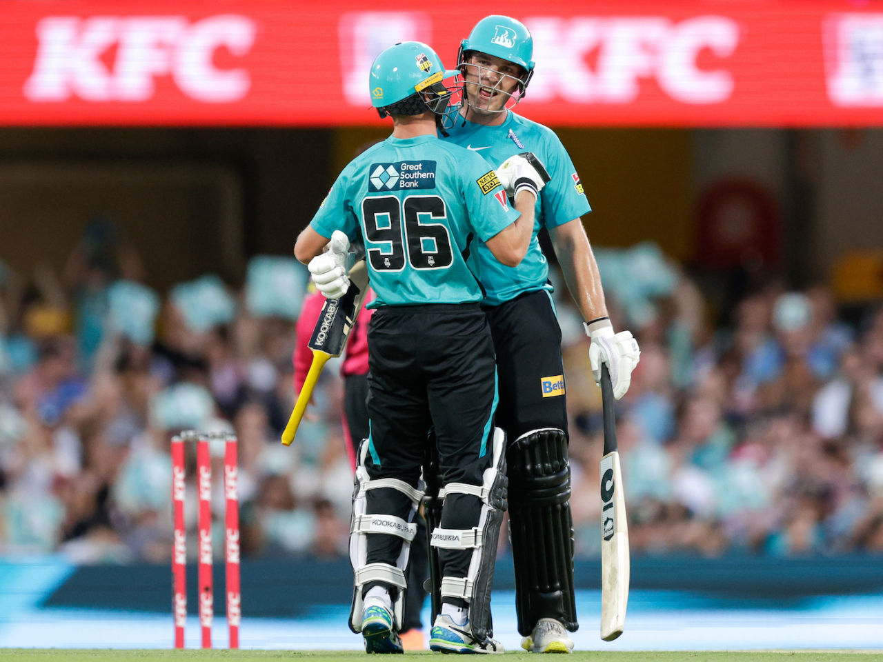 Josh Brown and Nathan McSweeney put up a stand of 73 off 33 balls, Brisbane Heat vs Sydney Sixers, Big Bash League 2022-23, Brisbane, January 01, 2023