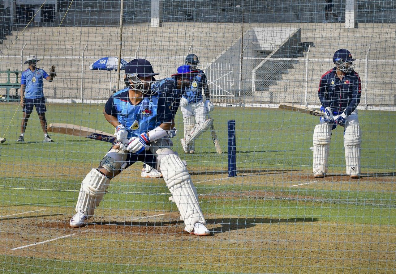 Ajinkya Rahane nets up ahead of the Ranji Trophy game against Tamil Nadu, Mumbai, January 2, 2023