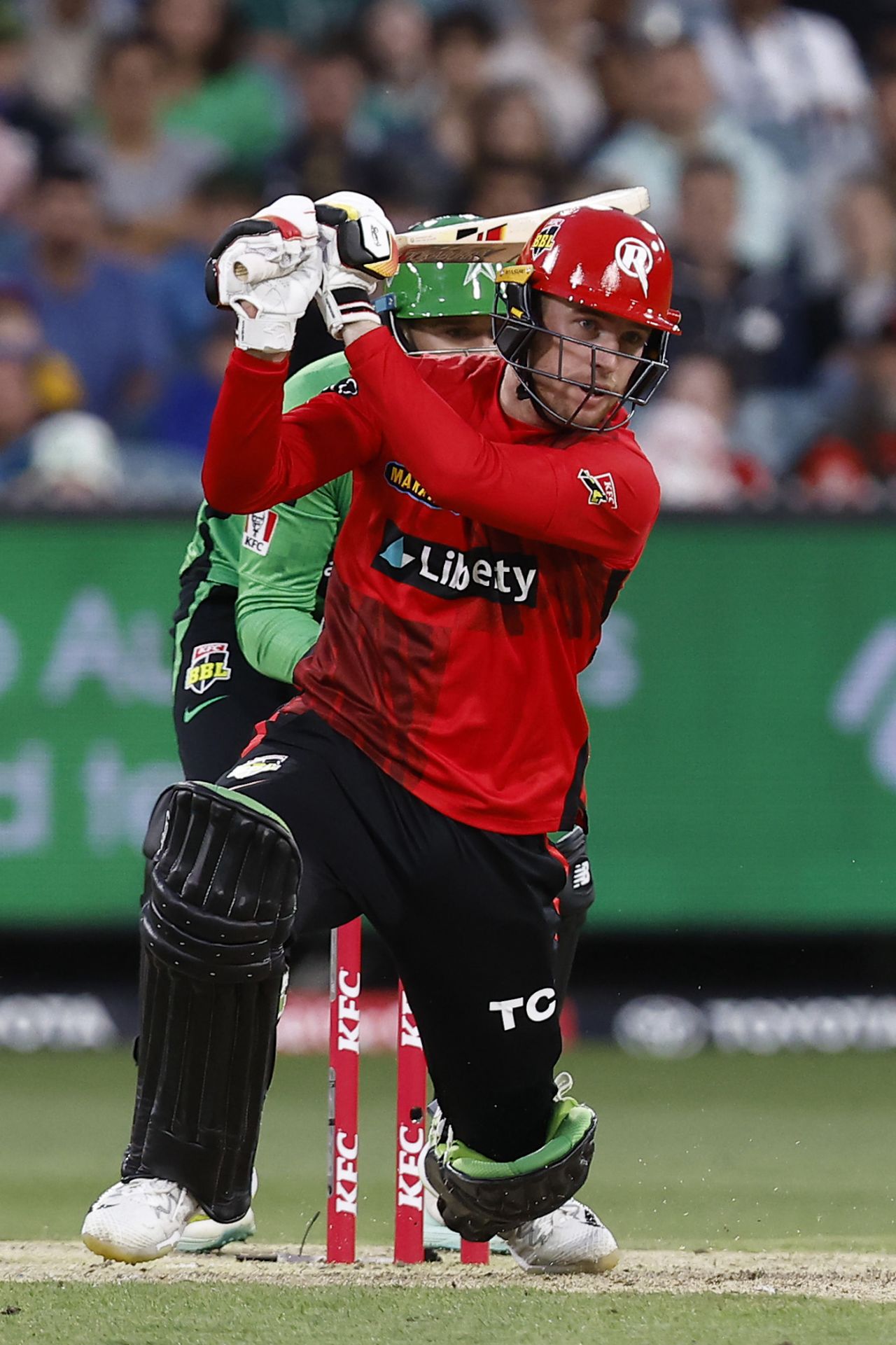 Mackenzie Harvey added key runs towards the end for Renegades, Melbourne Stars vs Melbourne Renegades, BBL 2022-23, Melbourne, January 3, 2023