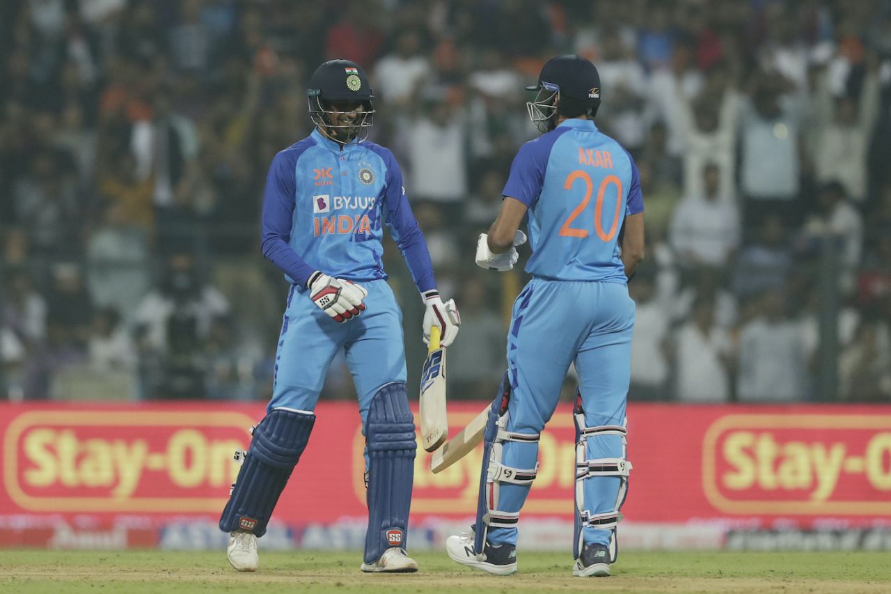 Deepak Hooda and Axar Patel helped India accelerate at the death, India vs Sri Lanka, 1st T20I, Mumbai, Wankhede Stadium, January 3, 2023
