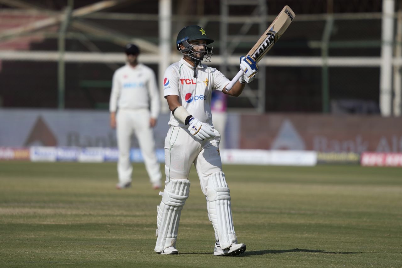 Saud Shakeel notched up his maiden ton, Pakistan vs New Zealand, 2nd Test, Karachi, third day, January 4, 2023