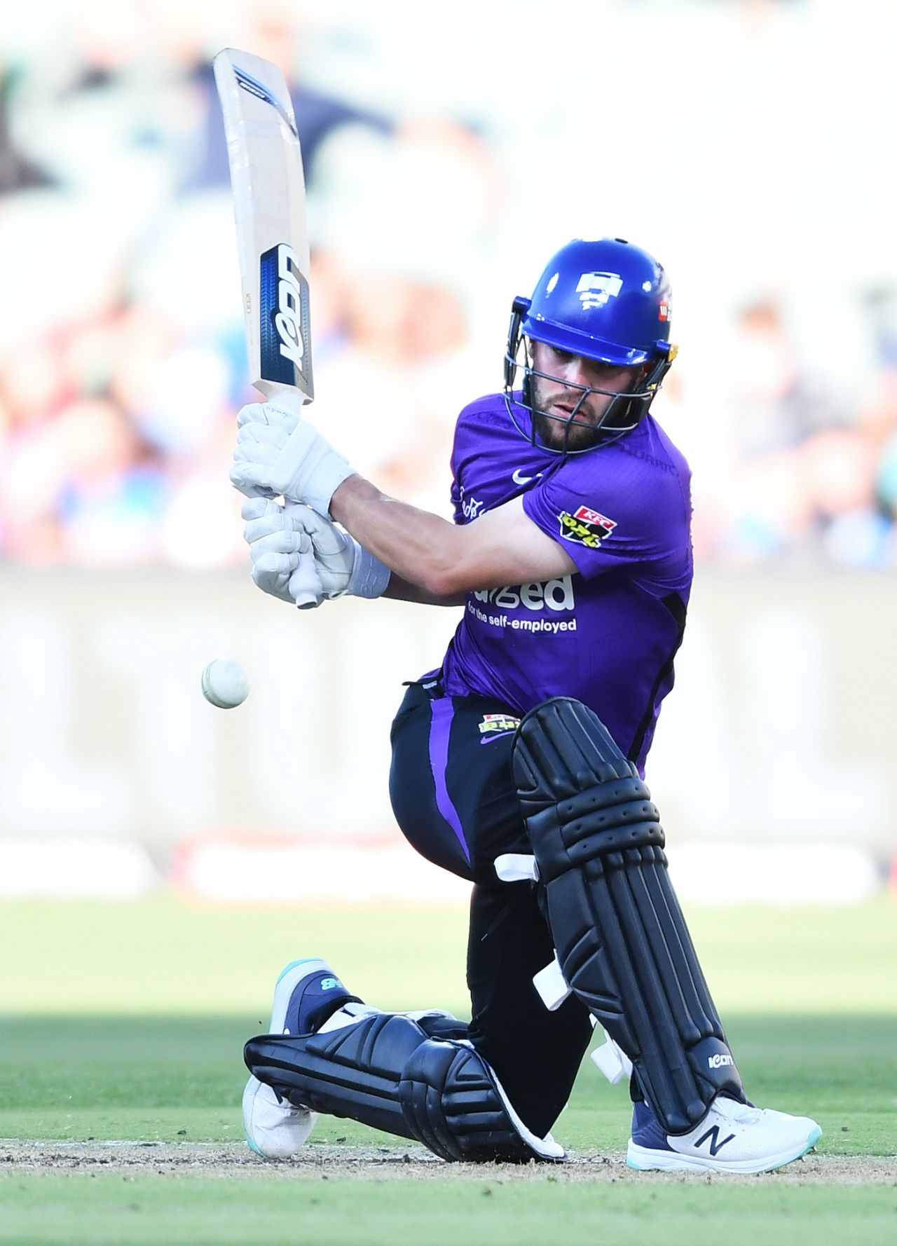Caleb Jewell made 54 with 46 of the runs coming in boundaries, Adelaide Strikers vs Hobart Hurricanes, Big Bash League 2022-23, Adelaide, January 05, 2023