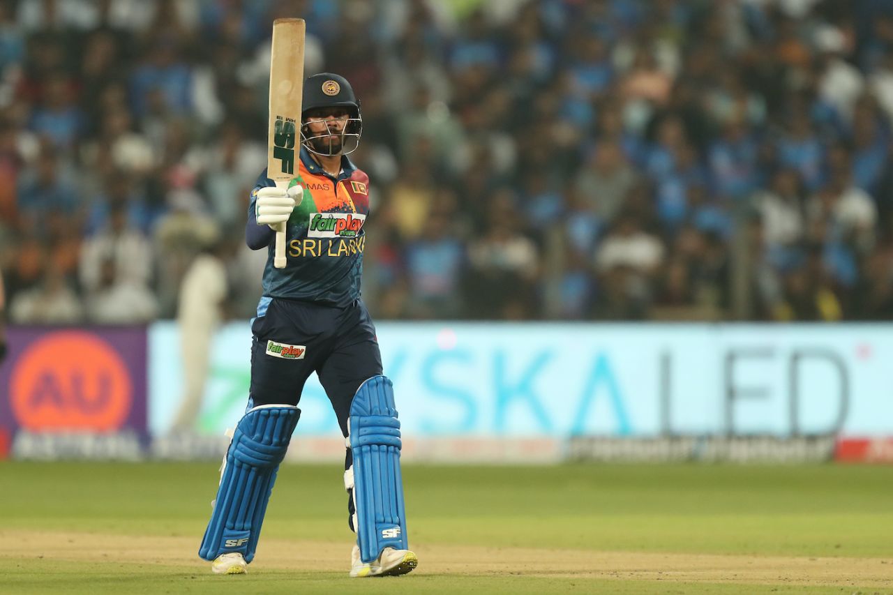 Kusal Mendis brings up his fifty, India vs Sri Lanka, 2nd T20I, Pune, January 5, 2023