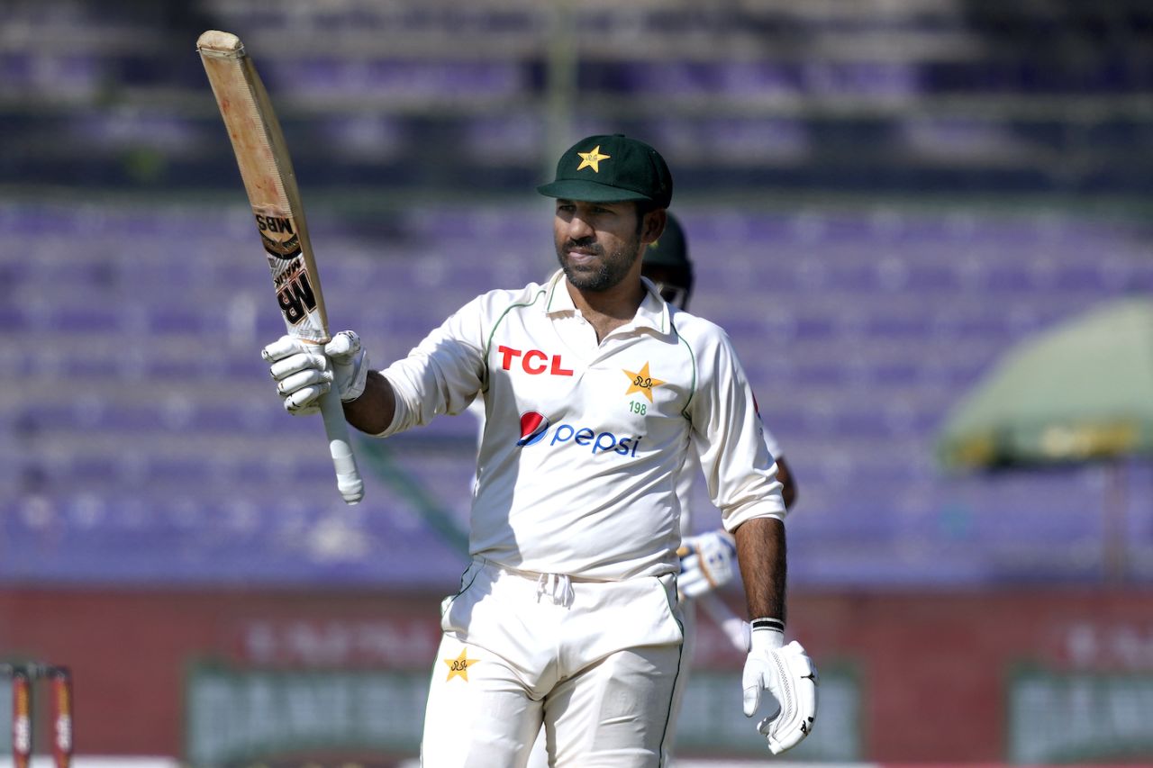 Sarfaraz Ahmed brings up his fifty, Pakistan vs New Zealand, 2nd Test, Karachi, 5th day, January 6, 2023