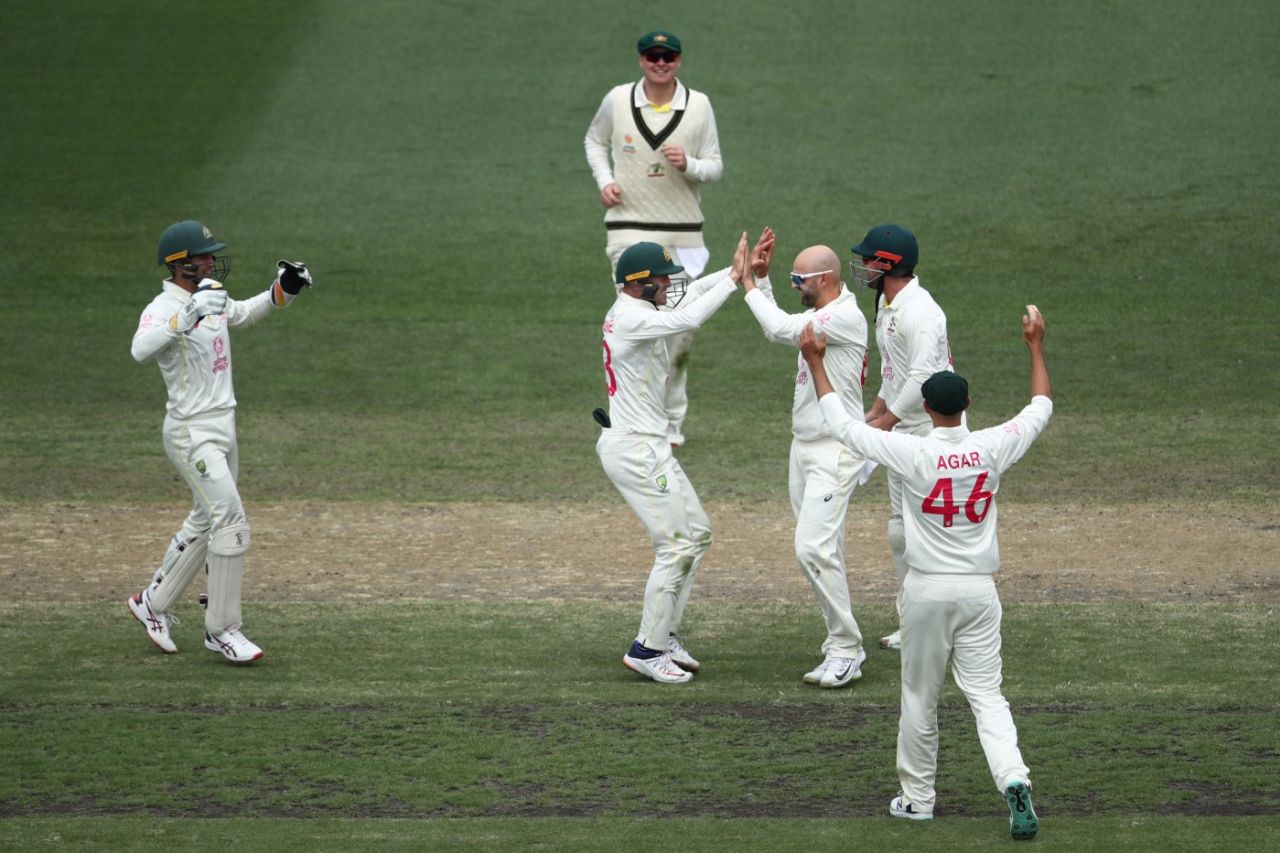 Nathan Lyon celebrates a wicket, Australia vs South Africa, 3rd Test, Sydney, 4th day, January 7, 2023
