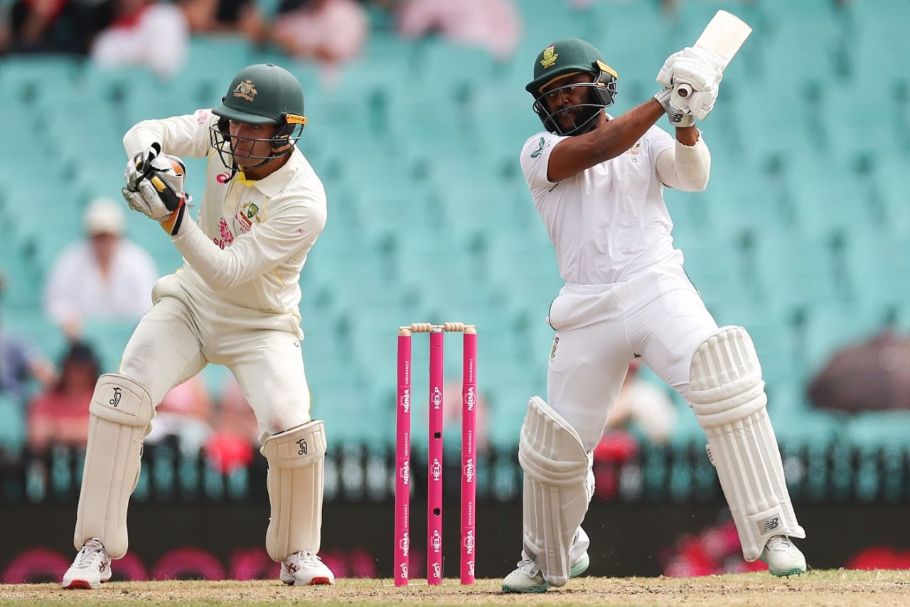 Temba Bavuma forces off the back foot, Australia vs South Africa, 3rd Test, Sydney, 4th day, January 7, 2023