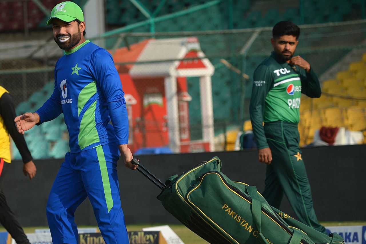 Mohammad Rizwan and Babar Azam a day before the ODI series, Karachi, January 8, 2023
