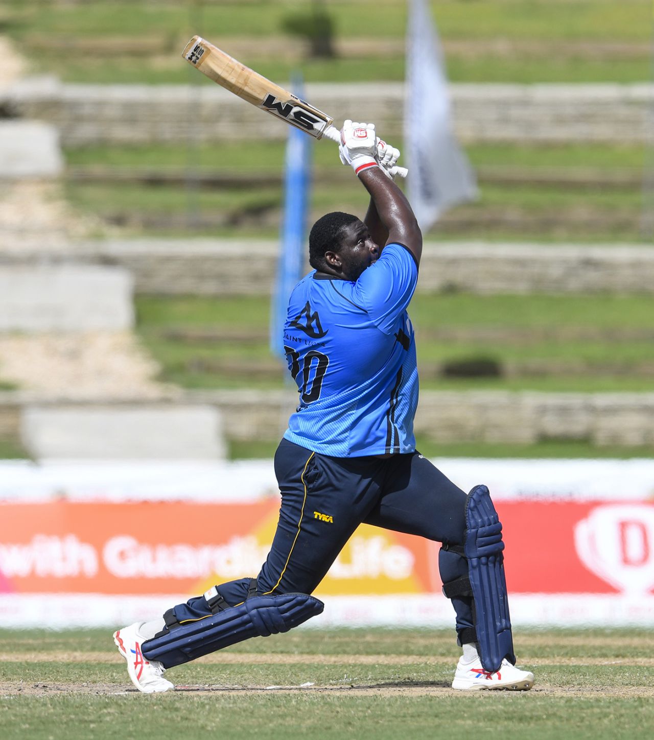 Rahkeem Cornwall hits a six, Jamaica Tallawahs vs St Luica Zouks, CPL 2020, Tarouba, September 6, 2020