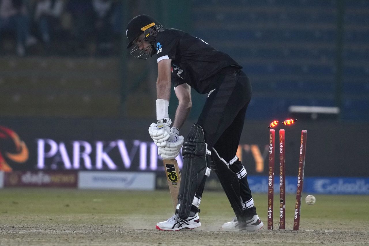Henry Shipley was dismissed for a golden duck on debut, thanks to Naseem Shah, Pakistan vs New Zealand, 1st ODI, Karachi, January 9, 2023 