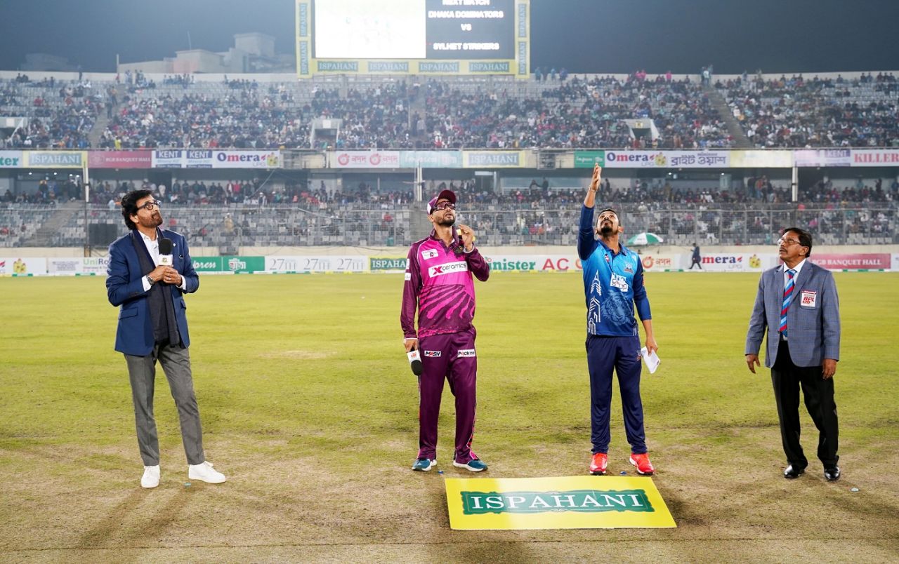 Dhaka Dominators chose to bowl at the toss, Dhaka Dominators vs Sylhet Strikers, BPL 2023, January 10, 2023, Mirpur