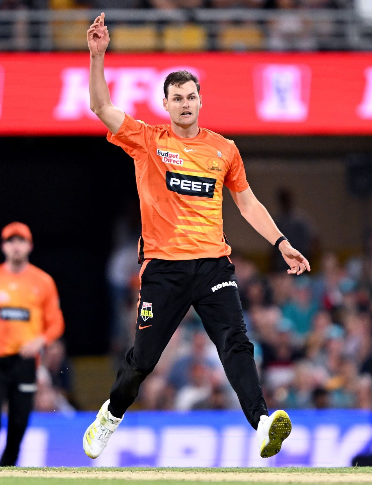 Matthew Kelly appeals, Brisbane Heat vs Perth Scorchers, Big Bash League 2022-23, Brisbane, January 11, 2023