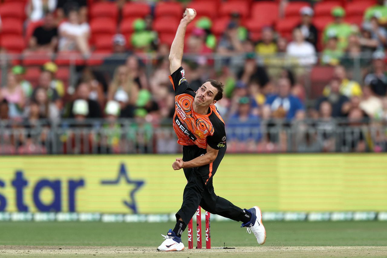 Lance Morris unleashes, Sydney Thunder vs Perth Scorchers, BBL, Sydney Showground, January 13, 2023