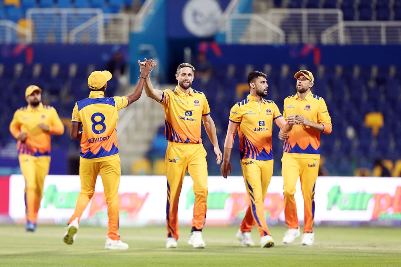 Chris Woakes was the only economical bowler for Sharjah Warriors, MI Emirates vs Sharjah Warriors, ILT20 2023, Abu Dhabi, January 14, 2023