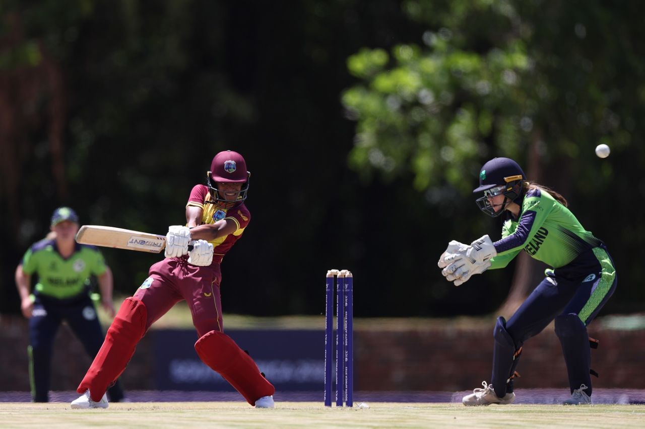 Zaida James hit a half-century and took a four-for, West Indies vs Ireland, Group C, Under-19 Women's World Cup, Potchefstroom, January 15, 2023