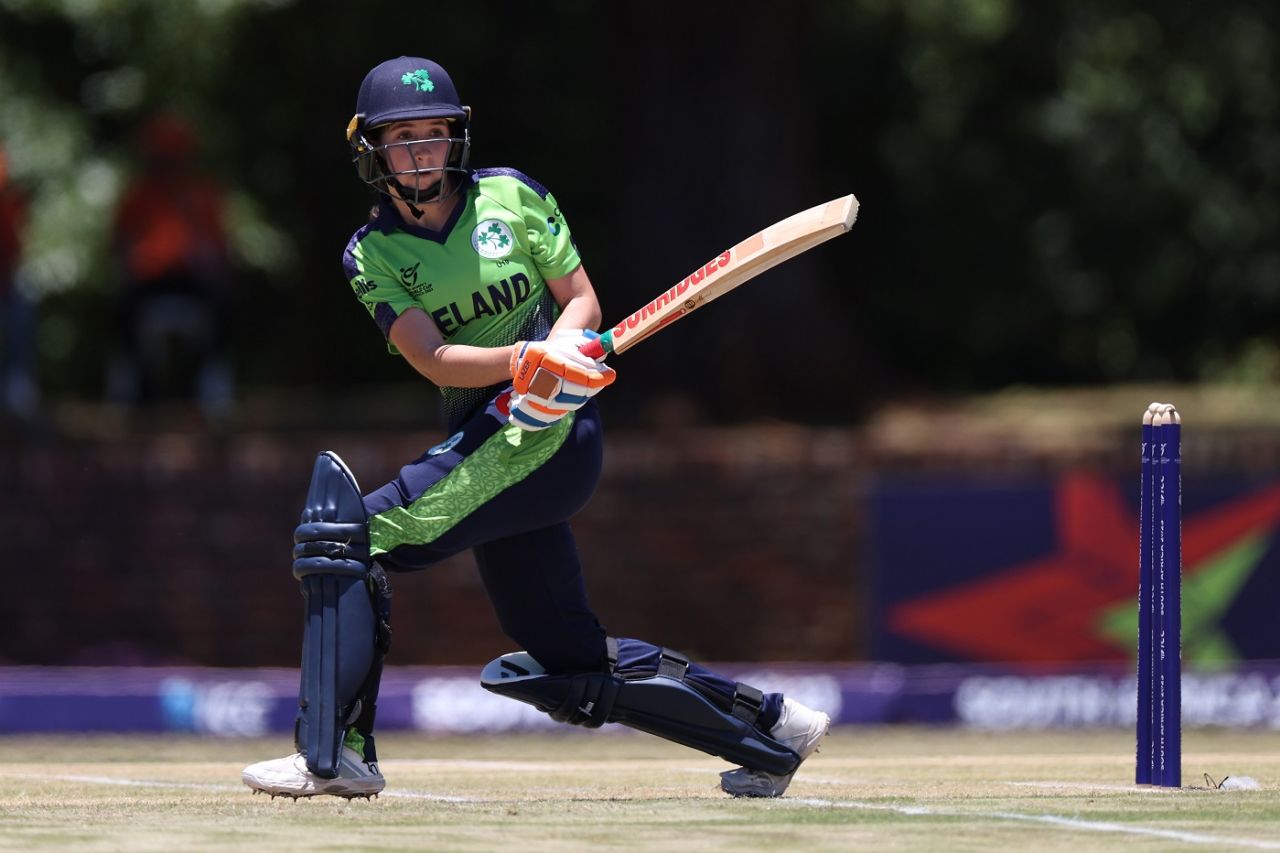 Annabel Squires top-scored for Ireland with 42 off 38, West Indies vs Ireland, Group C, Under-19 Women's World Cup, Potchefstroom, January 15, 2023
