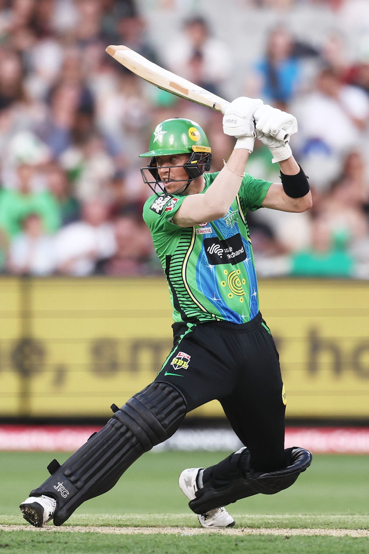 Nick Larkin provided key runs from the middle order, Melbourne Stars vs Brisbane Heat, BBL 2022-23, Melbourne, January 16, 2023