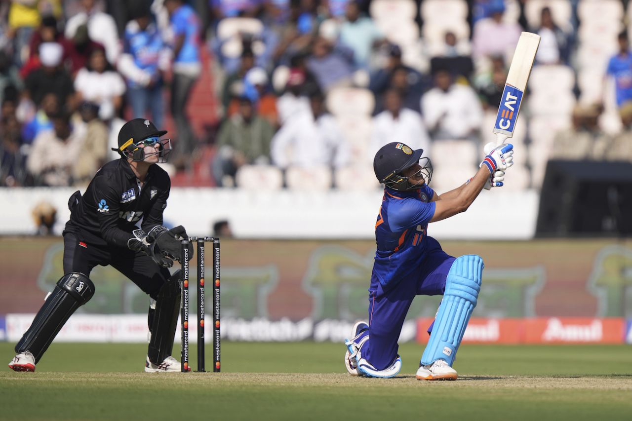 Shubman Gill started slowly before picking up speed, India vs New Zealand, 1st ODI, Hyderabad, January 18, 2023