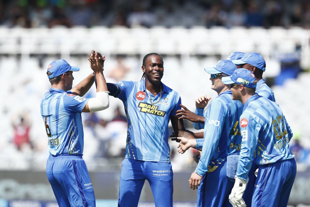 Jofra Archer was at the center of the first two wickets, MI Cape Town vs Sunrisers Eastern Cape, SA20, Cape Town, January 18, 2023