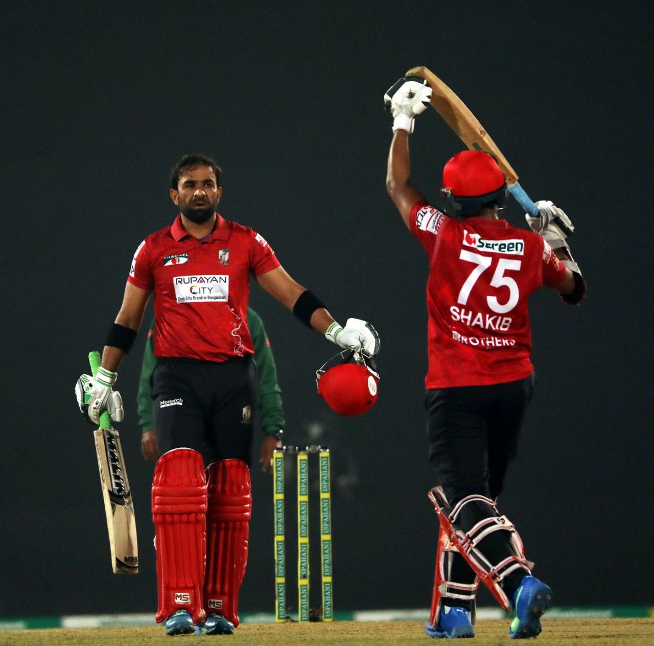 Iftikhar Ahmed and Shakib Al Hasan notched up a new record for the fifth wicket in T20s - 192 runs, unbeaten, Fortune Barishal vs Rangpur Riders, Bangladesh Premier League 2023, Chattogram, January 19, 2023