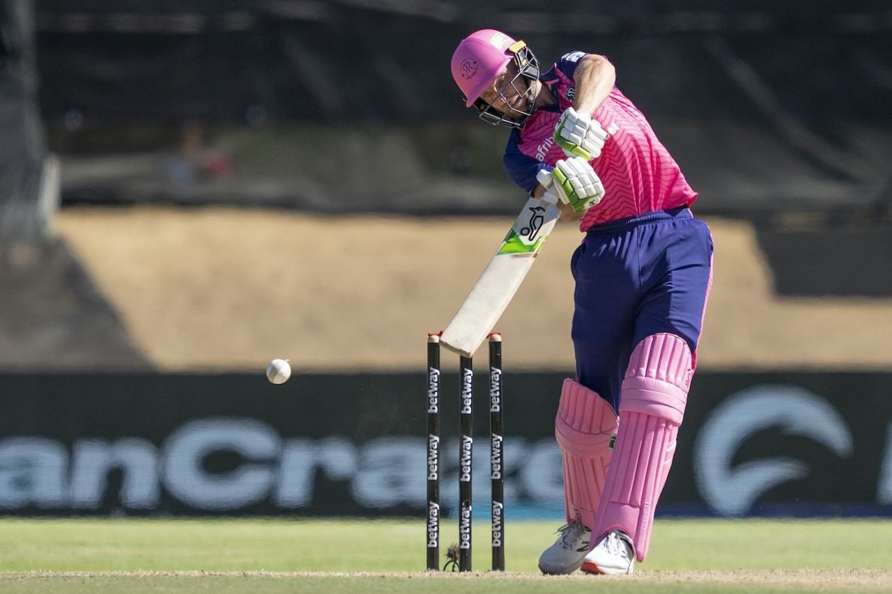 Jos Buttler made fifty on a tough pitch, Paarl Royals v MI Cape Town, SA20, Paarl, January 21, 2023
