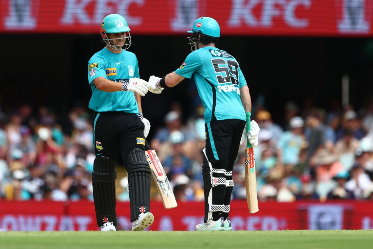 Sam Hain and Jimmy Peirson shared a century stand, Brisbane Heat vs Melbourne Stars, BBL, Gabba, January 22, 2023