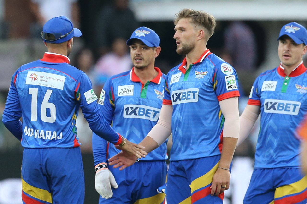Quinton de Kock and Wiaan Mulder were involved in the first wicket, Sunrisers Eastern Cape vs Durban's Super Giants, SA20, Gqeberha, January 22, 2023