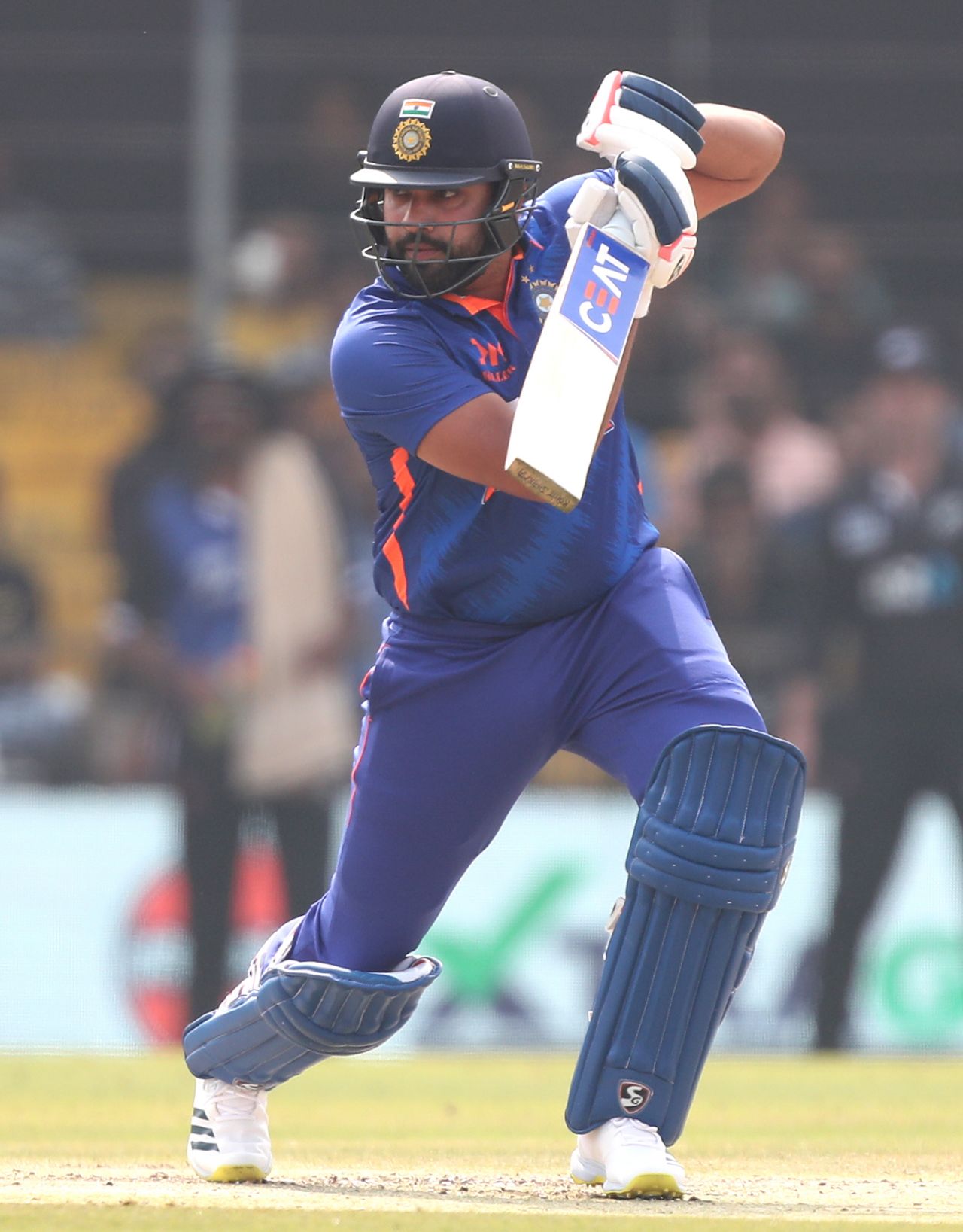 Rohit Sharma guides the ball past point, India vs New Zealand, 3rd ODI, Indore, January 24, 2023