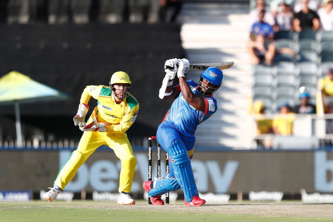 Kyle Mayers started with intent after being asked to bat first, JSK v DSG, SA20, Johannesburg, January 24, 2023
