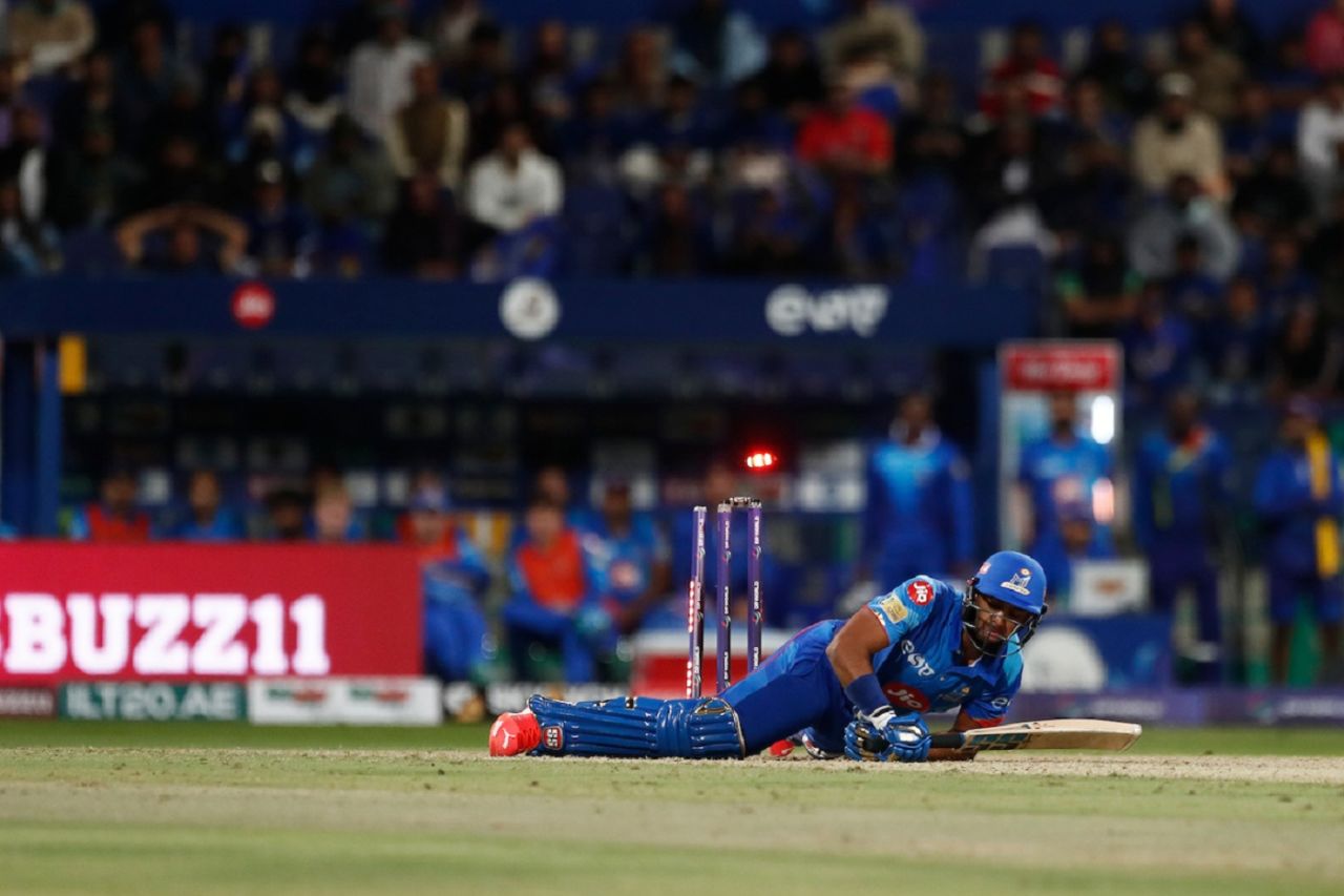 Nicholas Pooran made a half century, but was floored by a Tom Curran yorker in the final over, Desert Vipers vs MI Emirates, Abu Dhabi, ILT20, January 24, 2023