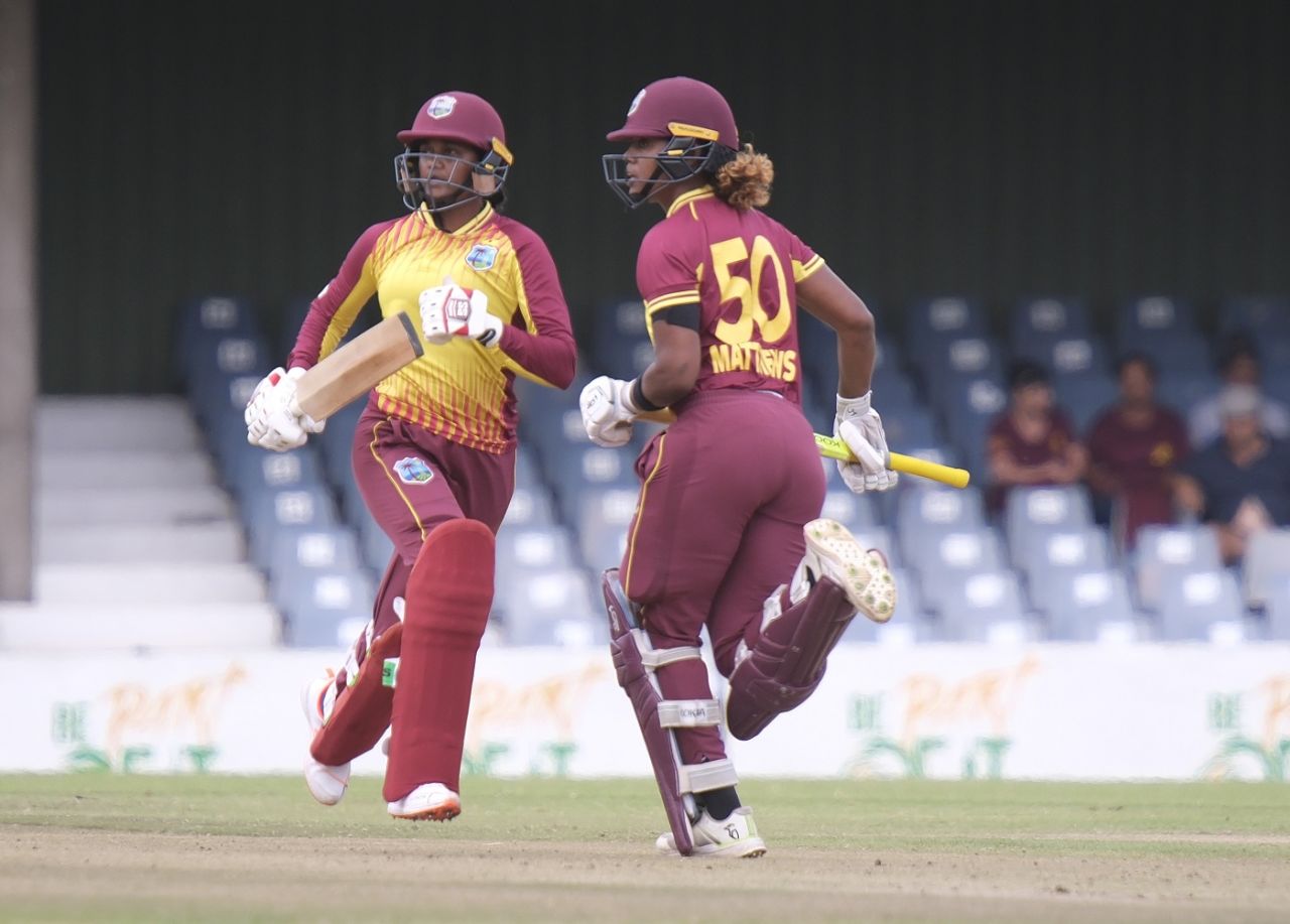 Shabika Gajnabi and Hayley Matthews added 61 together, South Africa vs West Indies, Women's T20I Tri-Series, East London, January 25, 2023