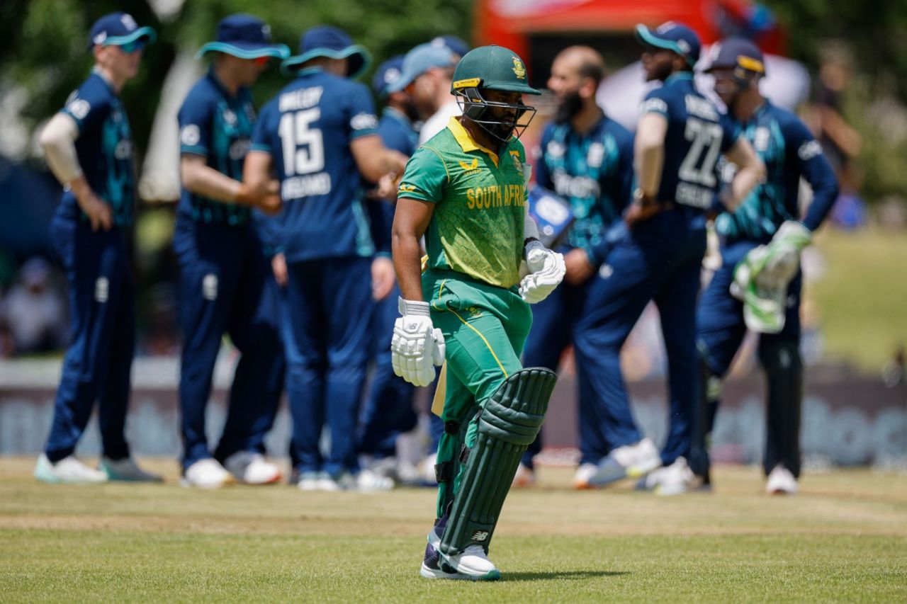Temba Bavuma was the first wicket to fall for South Africa, South Africa vs England, 1st ODI, Bloemfontein, January 27. 2023