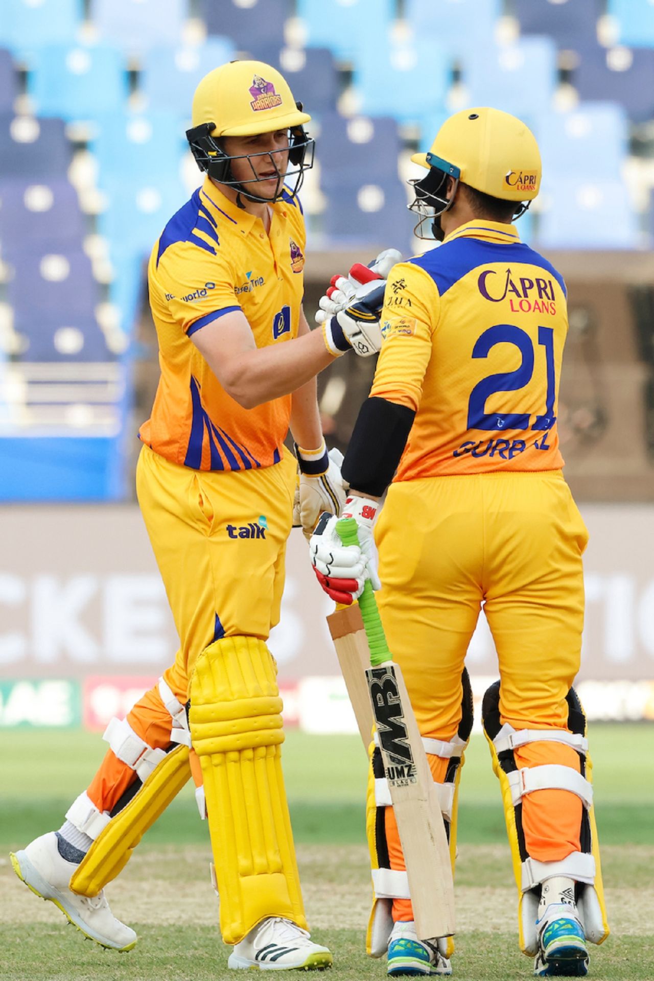 Rahmanullah Gurbaz and Tom Kohler-Cadmore added 62 runs for the opening wicket, Abu Dhabi Knight Riders vs Sharjah Warriors, Dubai, ILT20, January 28, 2023