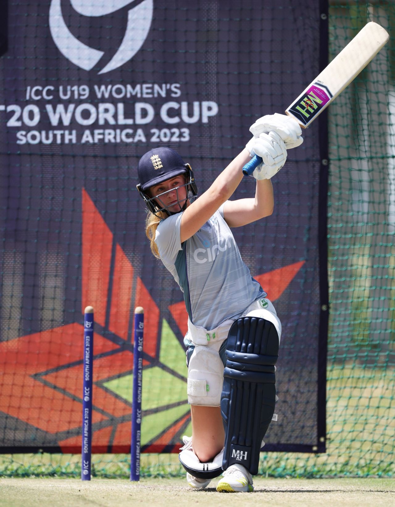 Liberty Heap bats in the nets, Under-19 Women's T20 World Cup, Potchefstroom, January 28, 2023