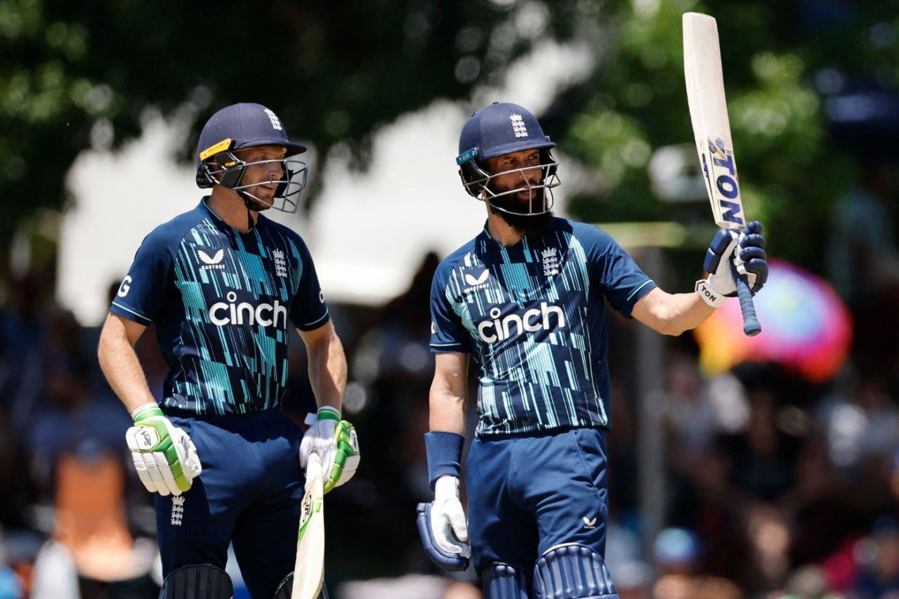 Jos Buttler and Moeen Ali both made fifty to drive England's innings, South Africa vs England, 2nd ODI, Bloemfontein, January 29. 2023