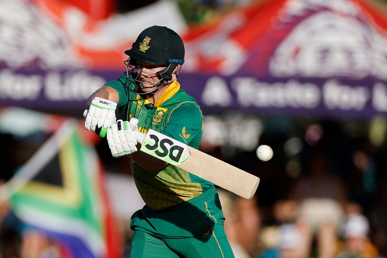 David Miller struck some powerful blows during his fifty, South Africa vs England, 2nd ODI, Bloemfontein, January 29. 2023