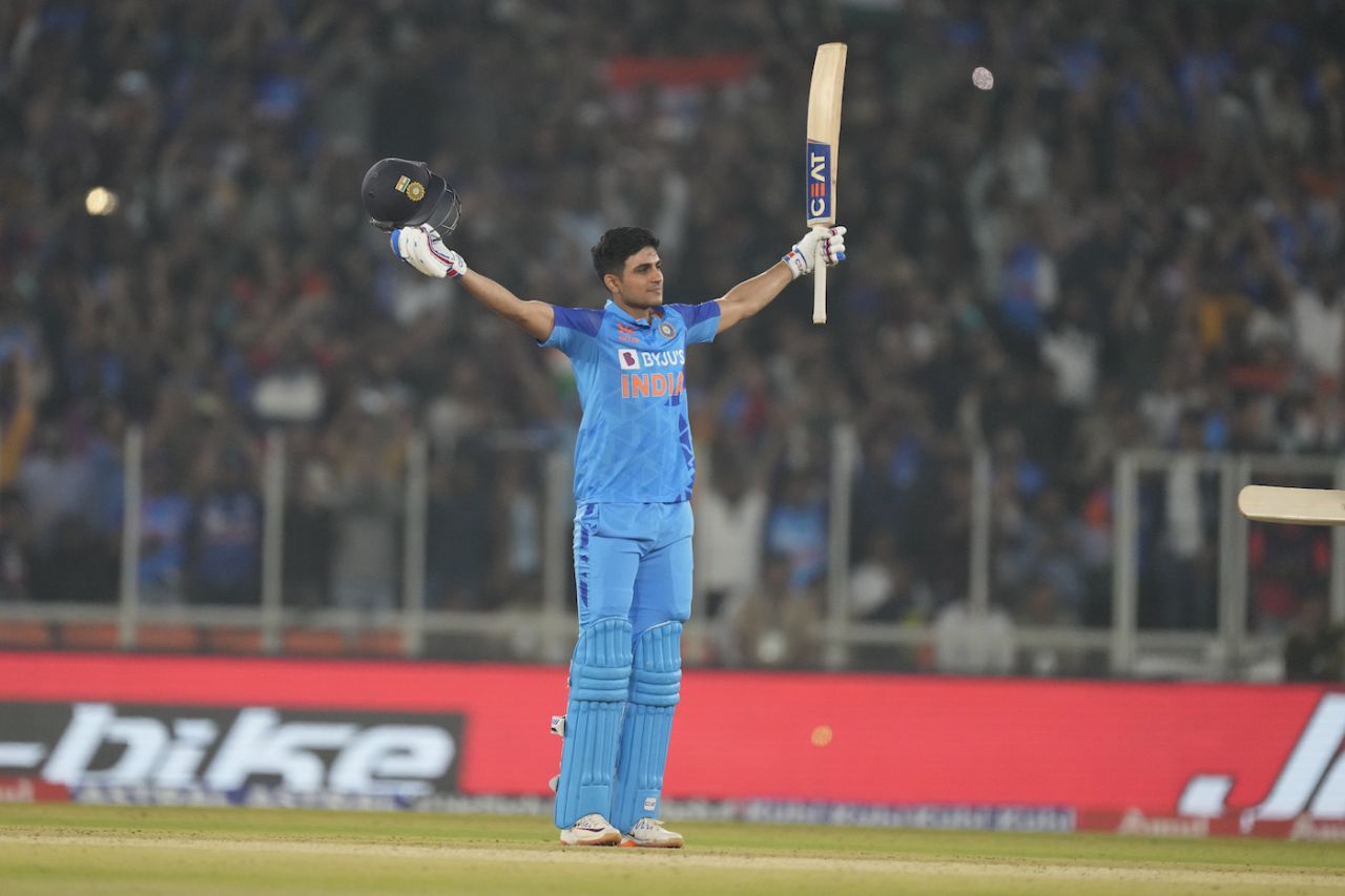Shubman Gill soaks in his first T20I ton, India vs New Zealand, 3rd T20I, Ahmedabad, February 1, 2023