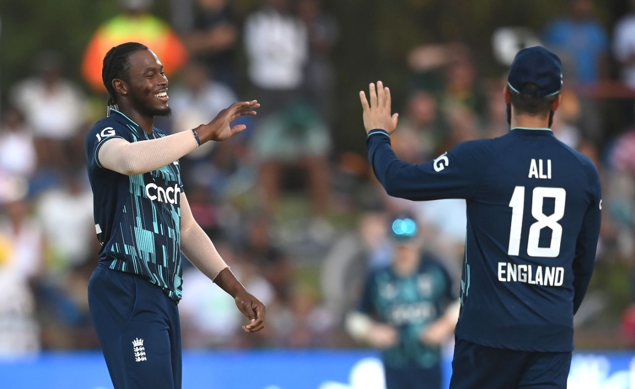 Jofra Archer claimed the key wicket of Aiden Markram, South Africa vs England, 3rd ODI, Kimberley, February 1, 2023
