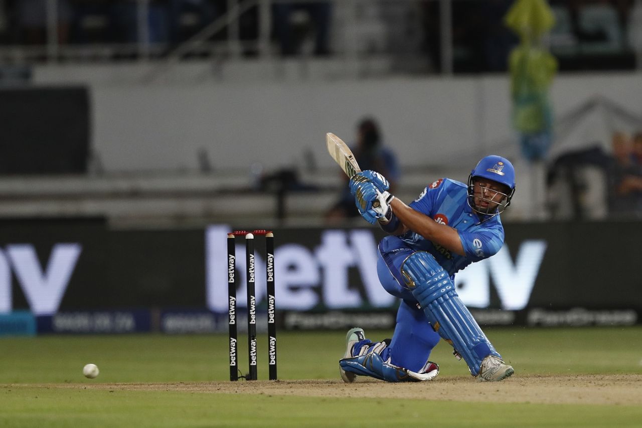 Delano Potgieter attacked in the death overs, Durban's Super Giants vs MI Cape Town, SA20 2023, Durban, February 2, 2023
