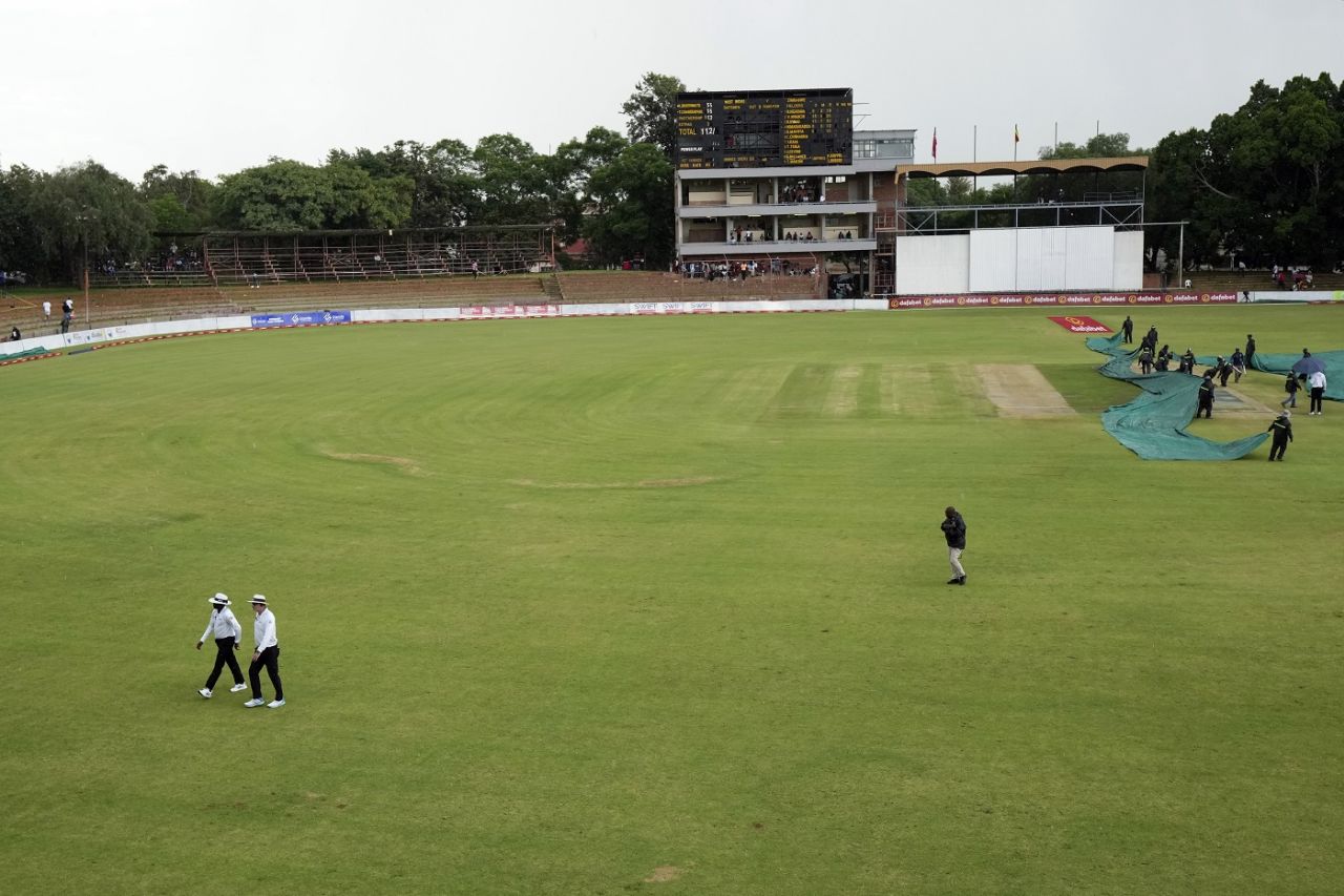Rain continued to play spoilsport, Zimbabwe vs West Indies, 1st Test, Bulawayo, first day, February 4, 2023