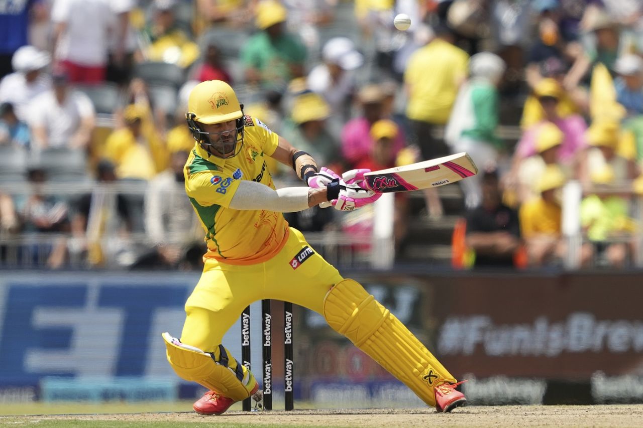 Faf du Plessis gets funky, Joburg Super Kings vs Sunrisers Eastern Cape, SA20 2023, Johannesburg, February 5 2023