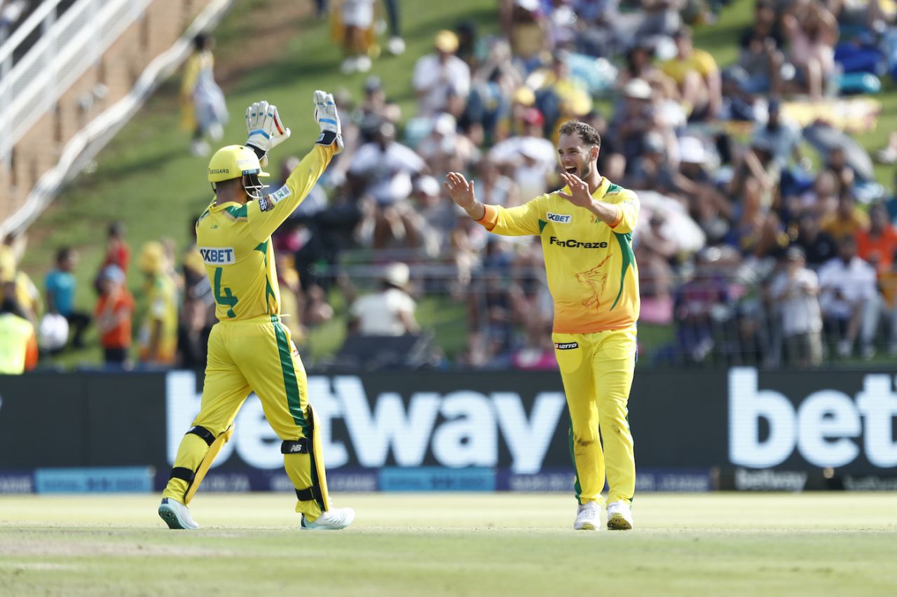 Kyle Simmonds finished with a three-for, Joburg Super Kings vs Sunrisers Eastern Cape, SA20 2023, Johannesburg, February 5, 2023