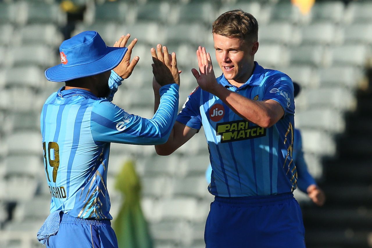 Sam Curran picked two powerplay wickets, Joburg Super Kings vs MI Cape Town, SA20, Joburg, February 6, 2023