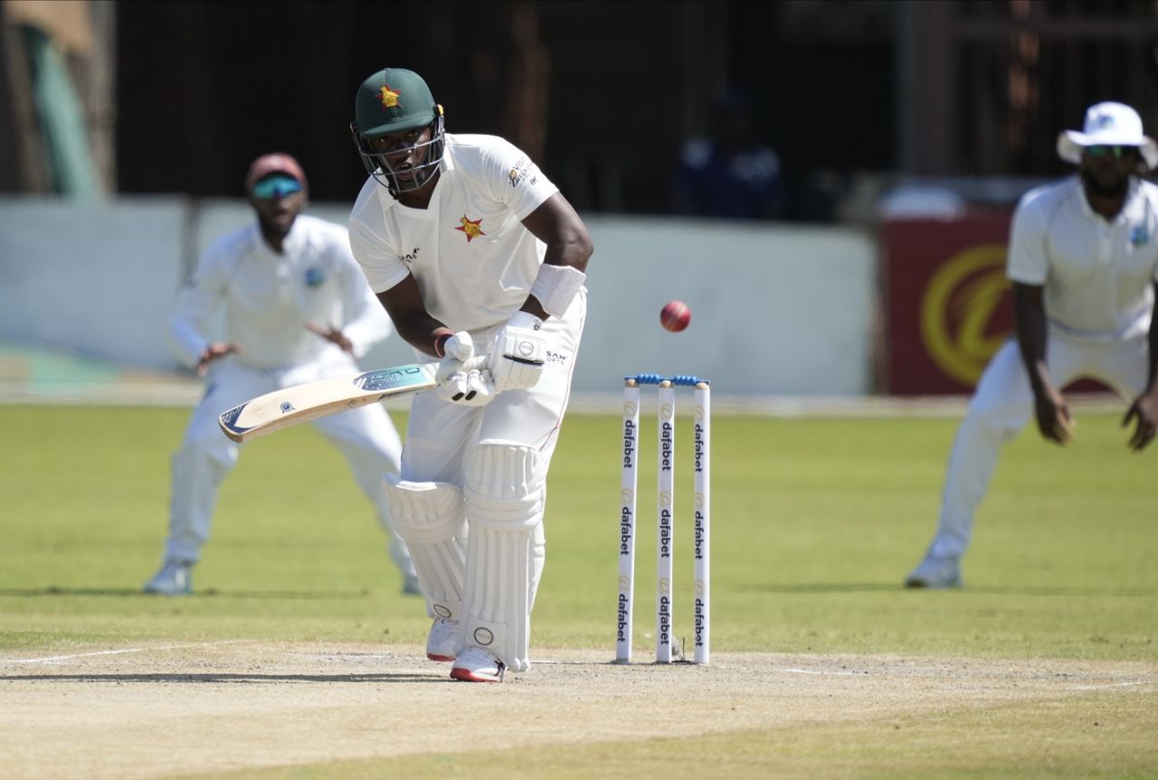 Innocent Kaia scored 67 in his maiden Test innings, Zimbabwe vs West Indies, 1st Test, Bulawayo, 4th day, February 7, 2023