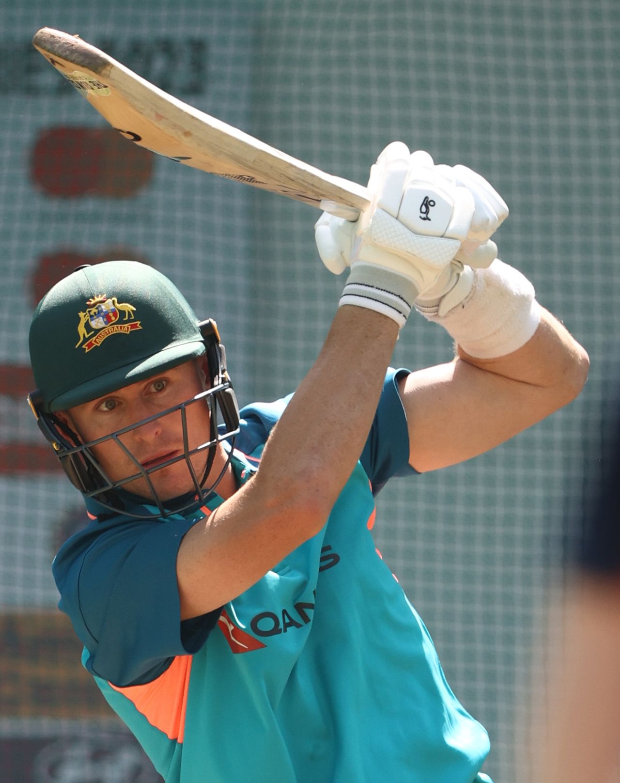 Marnus Labuschagne gets his big hits going in the nets, India vs Australia, 1st Test, Nagpur, February 8, 2023